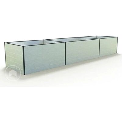 GFP Aluminium Raised Garden Bed - Expandable, Weatherproof - 490x119x77cm GFP Aluminium Raised Garden Bed - Expandable, Weatherproof - 490x119x77cm