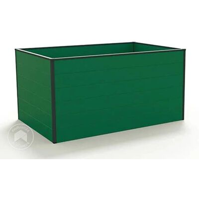 GFP Aluminium Raised Garden Bed - 0.99x1.5m, Green, Weatherproof - Garden Bed GFP Aluminium Raised Garden Bed - 0.99x1.5m, Green, Weatherproof - Garden Bed