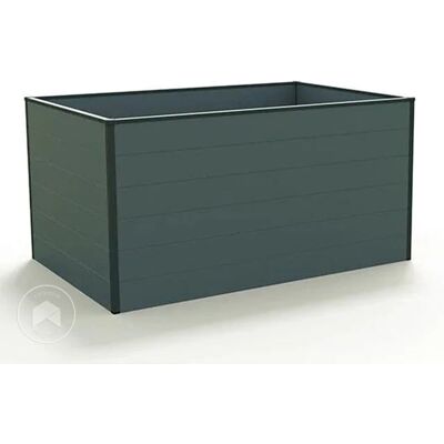 Cama de jardín elevada de aluminio GFP - Impermeable antracita - 150x99x77cm Cama de jardín elevada de aluminio GFP - Impermeable antracita - 150x99x77cm