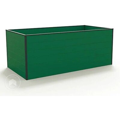 GFP Aluminium Raised Garden Bed - 195x99x77cm - Green - Durable & Weatherproof GFP Aluminium Raised Garden Bed - 195x99x77cm - Green - Durable & Weatherproof