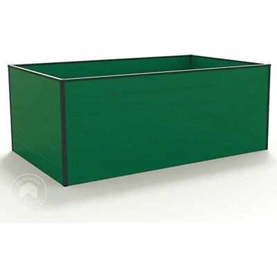 GFP Aluminium Green Raised Garden Bed - 195x119x77cm - Durable & Weatherproof GFP Aluminium Green Raised Garden Bed - 195x119x77cm - Durable & Weatherproof