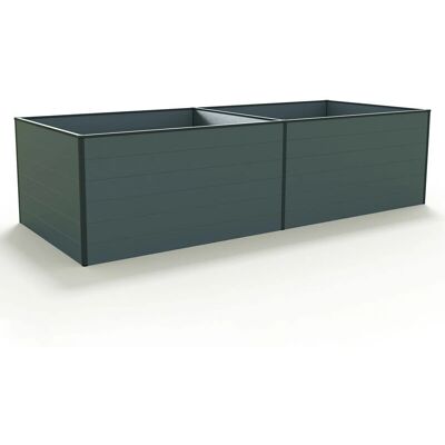 GFP Aluminium Raised Garden Bed - 1.19x2.97m, Anthracite - Gardening Tool GFP Aluminium Raised Garden Bed - 1.19x2.97m, Anthracite - Gardening Tool