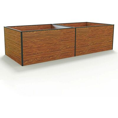 Letto da giardino rialzato GFP - Modulare, Finitura legno, 297x119x77cm Letto da giardino rialzato GFP - Modulare, Finitura legno, 297x119x77cm