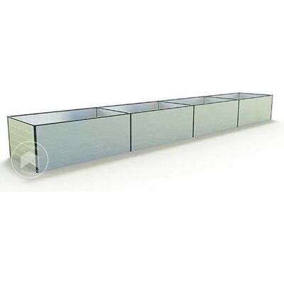 GFP Aluminum Raised Garden Bed - Expandable, Weatherproof, 7.71m GFP Aluminum Raised Garden Bed - Expandable, Weatherproof, 7.71m