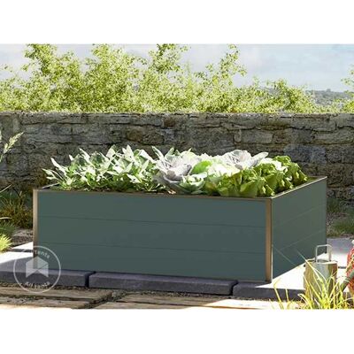 GFP Aluminium Raised Garden Bed - Low Height, Weatherproof - 119x99cm GFP Aluminium Raised Garden Bed - Low Height, Weatherproof - 119x99cm