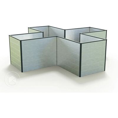 GFP Aluminium Verhoogd Tuinbed - 2,25x2,25m Weerbestendig GFP Aluminium Verhoogd Tuinbed - 2,25x2,25m Weerbestendig