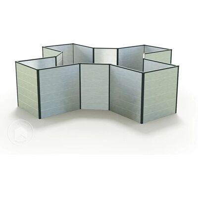 GFP Aluminium verhoogd tuinbed - 2,9x2,9m, Antraciet - Waterdicht GFP Aluminium verhoogd tuinbed - 2,9x2,9m, Antraciet - Waterdicht