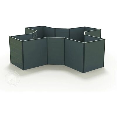 GFP Aluminium Raised Garden Bed 2.9x2.9m - Weatherproof & Durable GFP Aluminium Raised Garden Bed 2.9x2.9m - Weatherproof & Durable