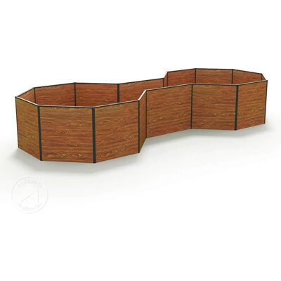 GFP Aluminium Wood-Finish Raised Garden Bed - 1.81x4.55m GFP Aluminium Wood-Finish Raised Garden Bed - 1.81x4.55m