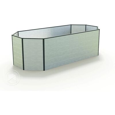 GFP Aluminium Raised Garden Bed - 2.19x1.19m Weatherproof, Model GFPV00599 GFP Aluminium Raised Garden Bed - 2.19x1.19m Weatherproof, Model GFPV00599