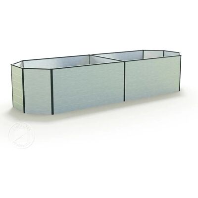 GFP Aluminium Raised Garden Bed 4.51m - Weatherproof & Stable GFP Aluminium Raised Garden Bed 4.51m - Weatherproof & Stable