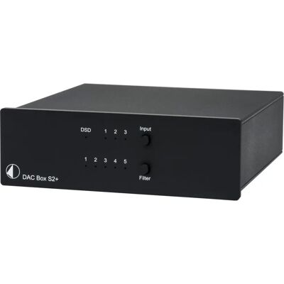 Pro-Ject DAC BOX S2+ - Supporte DSD256, 3 Entrées Numériques - Noir Pro-Ject DAC BOX S2+ - Supporte DSD256, 3 Entrées Numériques - Noir