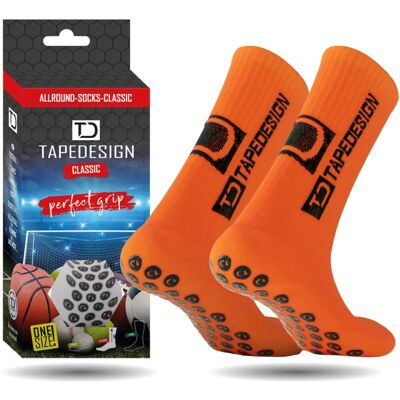 TAPE DESIGN Meias esportivas - Clássico tudo uso Laranja - Meias TAPE DESIGN Meias esportivas - Clássico tudo uso Laranja - Meias