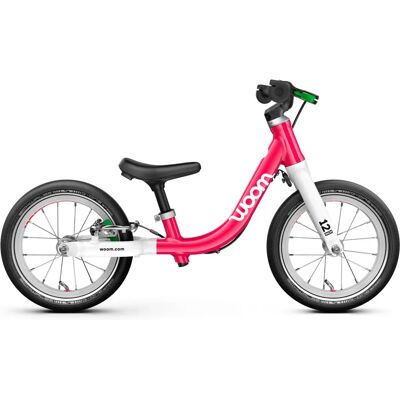 Woom GO 1 Aluminium Laufrad - 12 Zoll - Schwarz, Pink, Weiß, Türkis Woom GO 1 Aluminium Laufrad - 12 Zoll - Schwarz, Pink, Weiß, Türkis