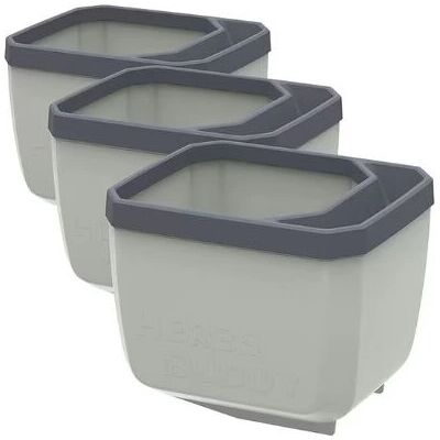 Gusta Garden Kräutertopf HERBS BUDDY Grau - 3er Set Gusta Garden Kräutertopf HERBS BUDDY Grau - 3er Set