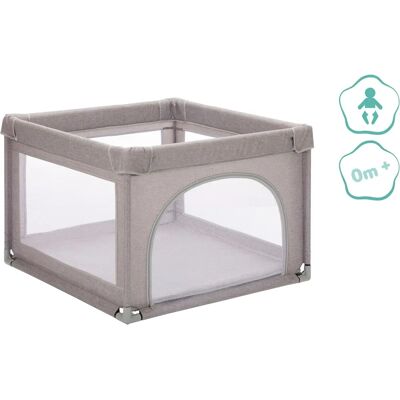 Fillikid Mia Laufgitter - Baby, Melange Grau, 95x95x68cm Fillikid Mia Laufgitter - Baby, Melange Grau, 95x95x68cm