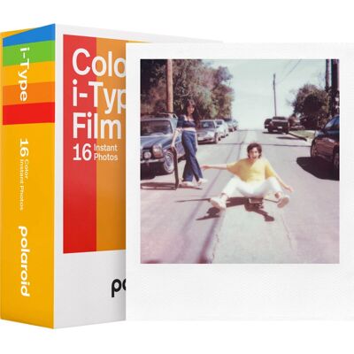 Film kolorowy Polaroid i-Type Opakowanie podwójne z białą ramką - Film instantowy Film kolorowy Polaroid i-Type Opakowanie podwójne z białą ramką - Film instantowy
