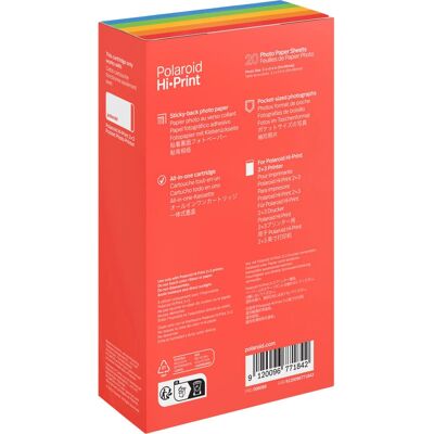 Polaroid Hi-Print - Papel fotográfico a color, 20 hojas Polaroid Hi-Print - Papel fotográfico a color, 20 hojas
