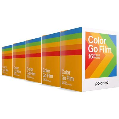 Polaroid Polaroid Go Color Film - 80 Photos - 5 Double Packs - Compatible with Polaroid Go Polaroid Polaroid Go Color Film - 80 Photos - 5 Double Packs - Compatible with Polaroid Go