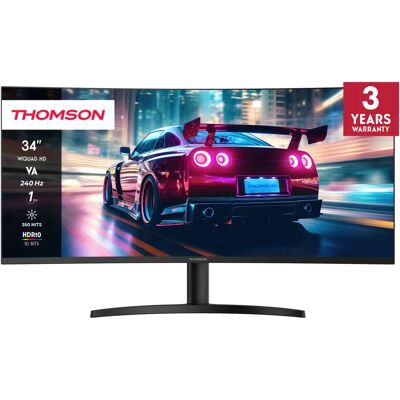 Thomson M34QG7Y14C 34" UltraWide Quad HD Monitor - Computer Thomson M34QG7Y14C 34" UltraWide Quad HD Monitor - Computer