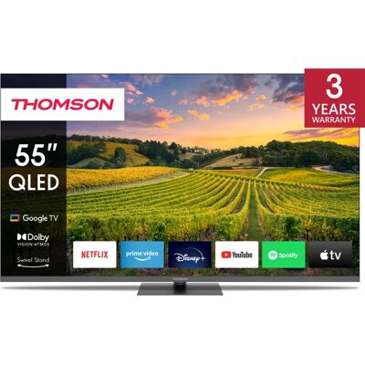 Thomson 55QG5C14 55" 4K Ultra HD Smart TV QLED Google Wi-Fi Grau - Fernseher Thomson 55QG5C14 55" 4K Ultra HD Smart TV QLED Google Wi-Fi Grau - Fernseher