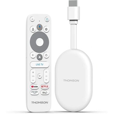Thomson Go Cast 150 - Strømmingsdongle - 4K Ultra HD - Google TV Thomson Go Cast 150 - Strømmingsdongle - 4K Ultra HD - Google TV