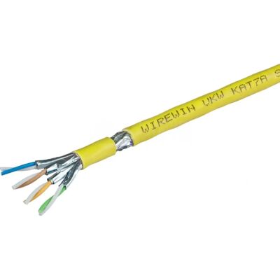 Wirewin K7A Gelb 1000m Cat7a S/FTP Netzwerkkabel Wirewin K7A Gelb 1000m Cat7a S/FTP Netzwerkkabel