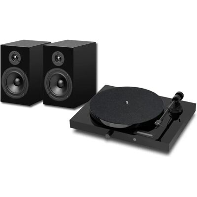 Pro-Ject Juke Box E1 Turntable Set with Speakers - Black Pro-Ject Juke Box E1 Turntable Set with Speakers - Black