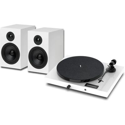 Pro-Ject Juke Box E1 HiFi Set - White Pro-Ject Juke Box E1 HiFi Set - White