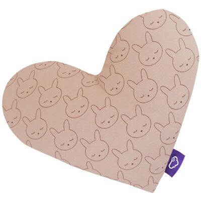Träumeland GmbH Almohada Beige Corazón Conejito - Decorativa Cojín Träumeland GmbH Almohada Beige Corazón Conejito - Decorativa Cojín