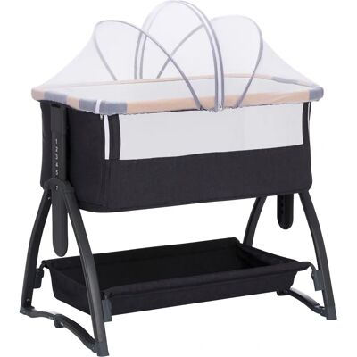 Fillikid Beistellbett Scandic - Baby, Grau Melange Fillikid Beistellbett Scandic - Baby, Grau Melange
