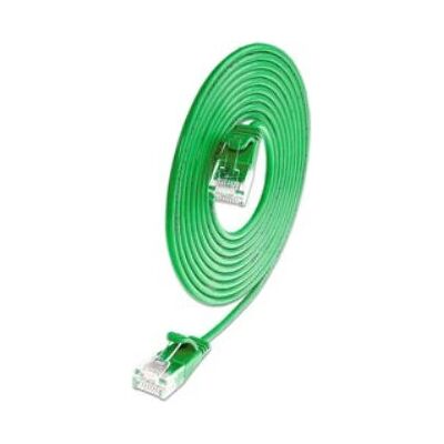 SLIM - SLIM-L-UU-K6A 1.5 GN - 1.5 m - Cat6a U/UTP Vert - Câble de raccordement - Publicité SLIM - SLIM-L-UU-K6A 1.5 GN - 1.5 m - Cat6a U/UTP Vert - Câble de raccordement - Publicité