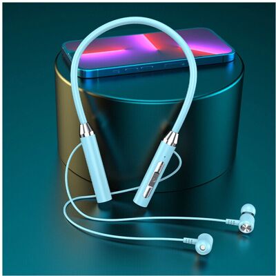 Maxpower - 9D Stereo BT Headphone - Blue - Headphones Maxpower - 9D Stereo BT Headphone - Blue - Headphones
