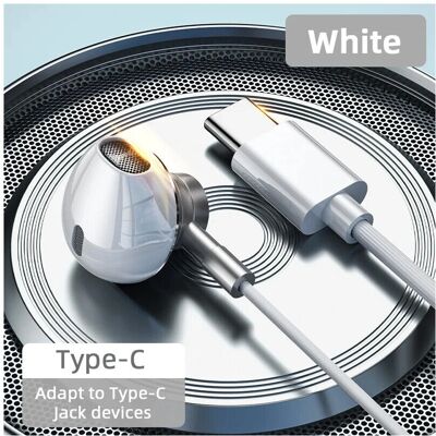 Maxpower - USB-C Earphone - White - USB-C - Headphones Maxpower - USB-C Earphone - White - USB-C - Headphones