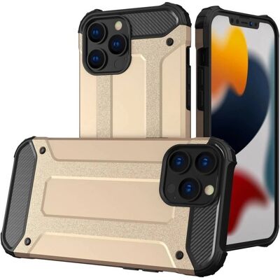 Hurtel Gold Hybrid Armor iPhone 13 Pro Hülle Hurtel Gold Hybrid Armor iPhone 13 Pro Hülle