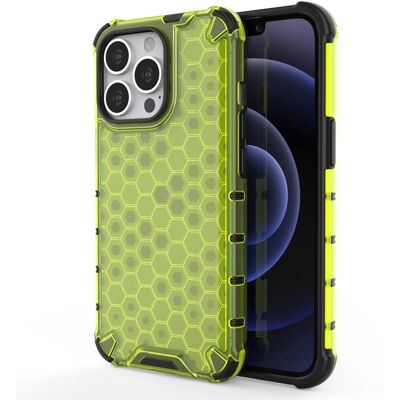 HONEYCOMB Grünes stoßfestiges iPhone 13 Pro Case HONEYCOMB Grünes stoßfestiges iPhone 13 Pro Case