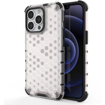 Hurtel Honeycomb Hülle - Transparent für iPhone 13 Pro Hurtel Honeycomb Hülle - Transparent für iPhone 13 Pro