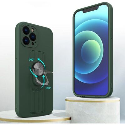 Hurtel PinkiPhone 13 Pro Silikonhülle mit Ring, Ständer & Halter Hurtel PinkiPhone 13 Pro Silikonhülle mit Ring, Ständer & Halter