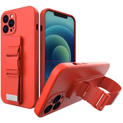 Hurtel - ROPE CASE - Punainen - iPhone 13 - Puhelimen suojakotelo Hurtel - ROPE CASE - Punainen - iPhone 13 - Puhelimen suojakotelo
