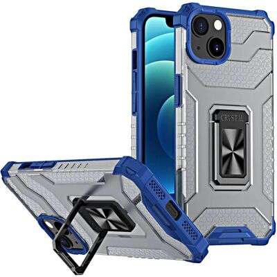 Hurtel Sininen Kristalli Rengas Kotelo iPhone 13 Mini - Hybrid suojaus Hurtel Sininen Kristalli Rengas Kotelo iPhone 13 Mini - Hybrid suojaus