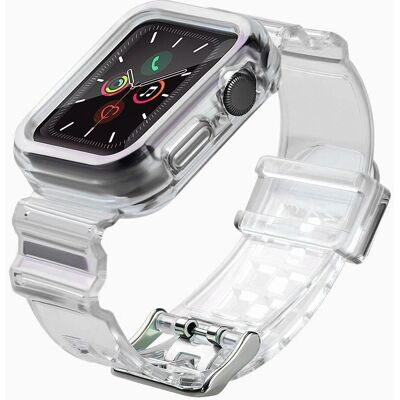 Hurtel Schwarzes Silikonarmband für Apple Watch 44mm - Smartwatch Zubehör Hurtel Schwarzes Silikonarmband für Apple Watch 44mm - Smartwatch Zubehör