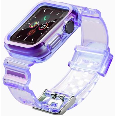 Hurtel Lila Silikonarmband für Apple Watch 40mm Hurtel Lila Silikonarmband für Apple Watch 40mm