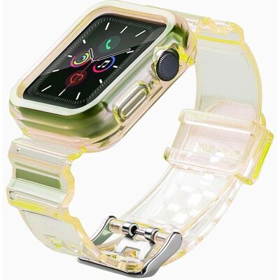 Hurtel Gelbes Silikonarmband Set für Apple Watch 40mm Hurtel Gelbes Silikonarmband Set für Apple Watch 40mm
