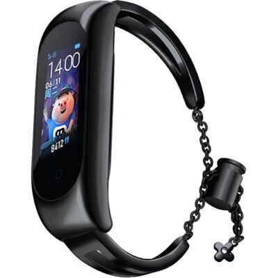 Hurtel Xiaomi Mi Band Metallkette - Schwarz Hurtel Xiaomi Mi Band Metallkette - Schwarz