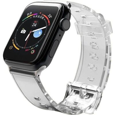 Hurtel Apple Watch Armband - 44/42mm Schwarz - Smartwatch Band Hurtel Apple Watch Armband - 44/42mm Schwarz - Smartwatch Band