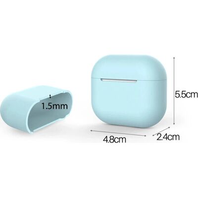 Hurtel AirPods 3 Silikon-Case - Weiche Hülle, Kopfhörer-Tasche, Weiß Hurtel AirPods 3 Silikon-Case - Weiche Hülle, Kopfhörer-Tasche, Weiß