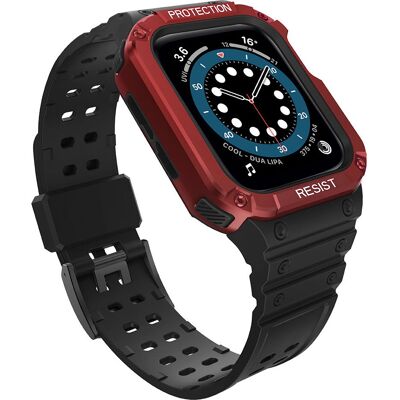 Hurtel Apple Watch Gehäuse & Armband - 41/40/38mm - Schwarz Hurtel Apple Watch Gehäuse & Armband - 41/40/38mm - Schwarz