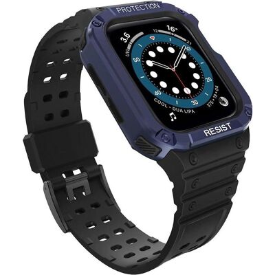 Hurtel Apple Watch Schutzarmband mit Gehäuse - Schwarz Hurtel Apple Watch Schutzarmband mit Gehäuse - Schwarz