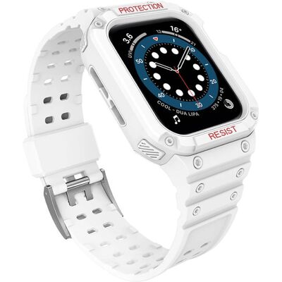 Hurtel Apple Watch Schutzarmband & Hülle - Weiß Hurtel Apple Watch Schutzarmband & Hülle - Weiß