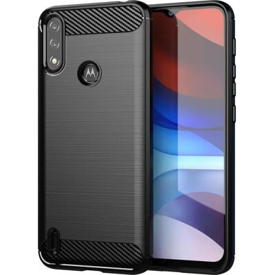 Coque en carbone Hurtel pour Motorola Moto E7i Power - Noir - Publicité Coque en carbone Hurtel pour Motorola Moto E7i Power - Noir - Publicité